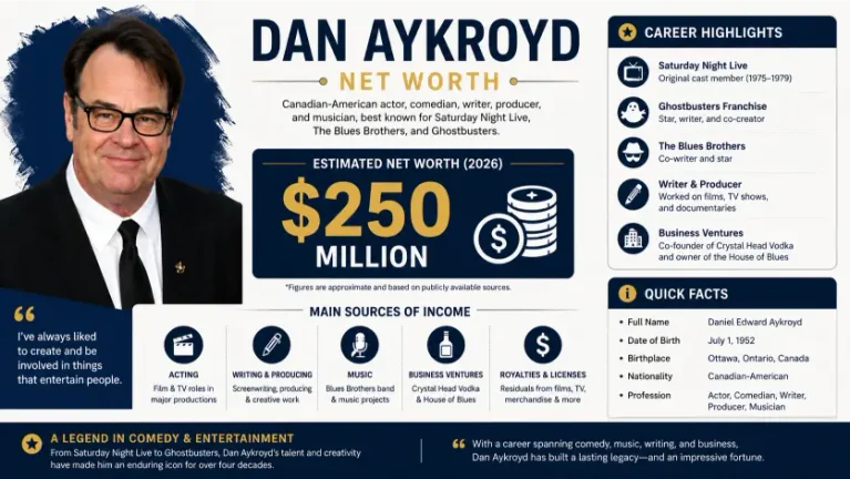 Dan Aykroyd Net Worth