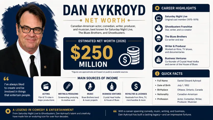 Dan Aykroyd Net Worth