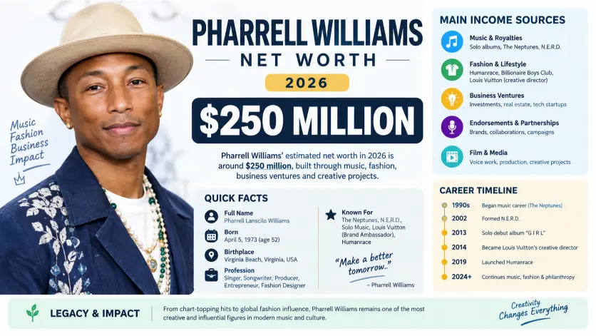 Pharrell Williams Net Worth