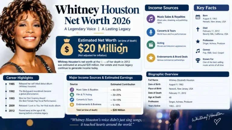 Whitney Houston Net Worth