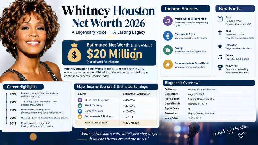 Whitney Houston Net Worth